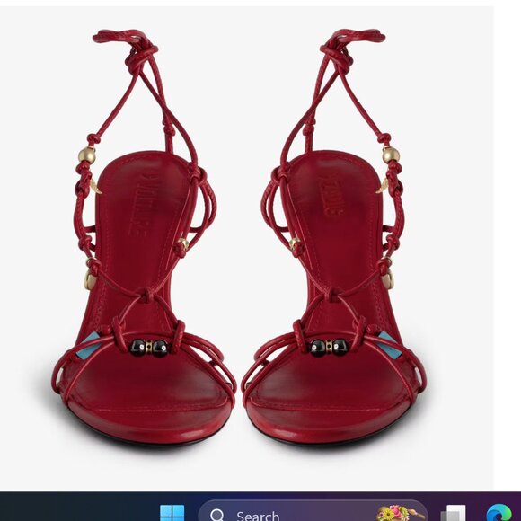 NWT ZADIG & VOLTAIRE ALANA SANDALS IN POWER SZ 36 - Picture 1 of 11